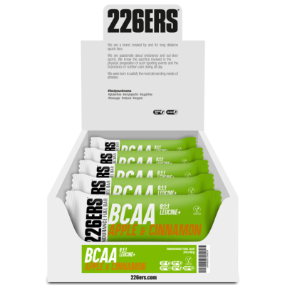 BOX ENDURANCE BAR BCAAs 226ers - baton eneregtyczny o smaku jabłka z cynamonem, 60g. (24 sztuki)